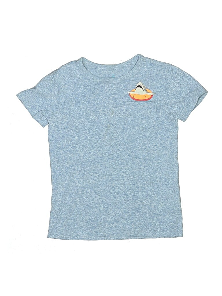 Pre-owned Crewcuts Kids' Short Sleeve T-shirt In Blue