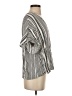 Michael Stars Stripes Silver 3/4 Sleeve Blouse Size XS - photo 4