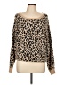 Jessica Simpson Animal Print Tan Pullover Sweater Size L - photo 1