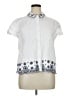Design History 100% Cotton White Short Sleeve Blouse Size 1X - photo 1