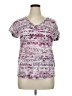 Decree 100% Polyester Pink Short Sleeve Top Size XL - photo 1