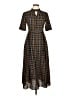 Unbranded Plaid Brown Casual Dress Size 11 - photo 1