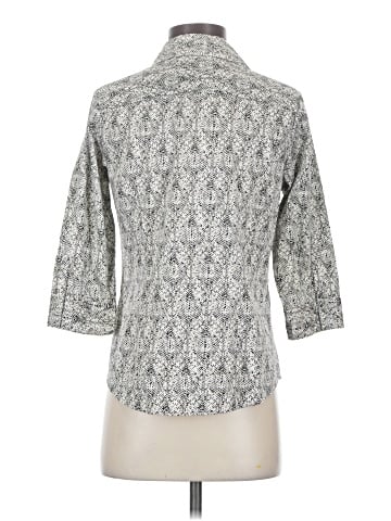 212 Collection 3/4 Sleeve Button-Down Shirt (view 2)