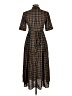 Unbranded Plaid Brown Casual Dress Size 11 - photo 2