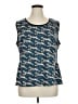 Jete Teal Sleeveless Top Size 1X - photo 1