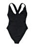 ASOS Solid Black One Piece Swimsuit Size 4 - photo 1