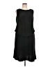Donna Ricco 100% Polyester Solid Black Casual Dress Size 16 - photo 1