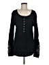 Dylan 100% Cotton Black Long Sleeve Henley Size M - photo 1
