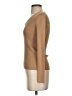 Classiques Entier Solid Tan Silk Cardigan Size XS - photo 5
