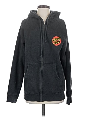 Santa Cruz Skate Zip Up Hoodie (view 1)