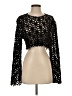 Hot & Delicious 100% Polyester Black Long Sleeve Top Size S - photo 1