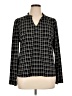 CeCe Black Long Sleeve Blouse Size XL - photo 1