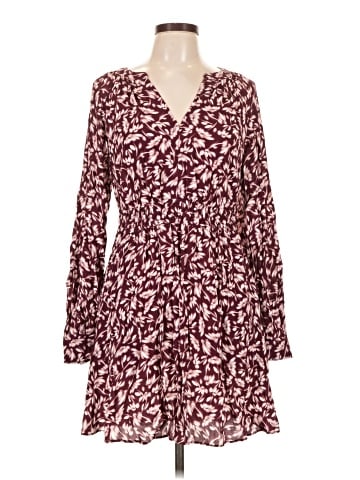 Madewell Smocked Y-Neck Mini Dress in Floral (view 1)