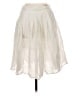 Theory 100% Cotton Solid Ivory Formal Skirt Size 4 - photo 1