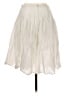 Theory 100% Cotton Solid Ivory Formal Skirt Size 4 - photo 2