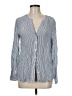 Ann Taylor 100% Rayon Stripes Blue Long Sleeve Blouse Size M - photo 1