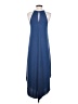 Double Zero Solid Blue Casual Dress Size S - photo 2