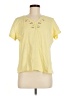 Classic Elements 100% Cotton Yellow Short Sleeve Top Size M - photo 1