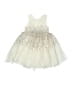 H&M 100% Polyester Stars Ivory Dress Size 2 - 3T - photo 1