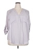 Torrid 100% Polyester Gray 3/4 Sleeve Blouse Size 2X Plus (2) - photo 1