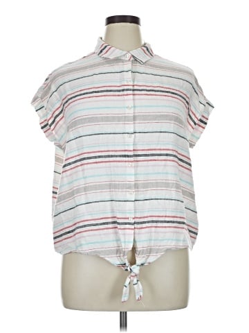 Weatherproof Sleeveless Button-Down Shirt (view 1)
