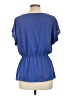Forever 21 100% Polyester Blue Short Sleeve Blouse Size L - photo 2