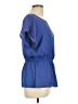 Forever 21 100% Polyester Blue Short Sleeve Blouse Size L - photo 4