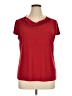 Kasper Red Short Sleeve Top Size XL - photo 1