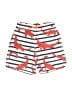 Mini Boden Print Orange Board Shorts Size 7 - 8 - photo 1