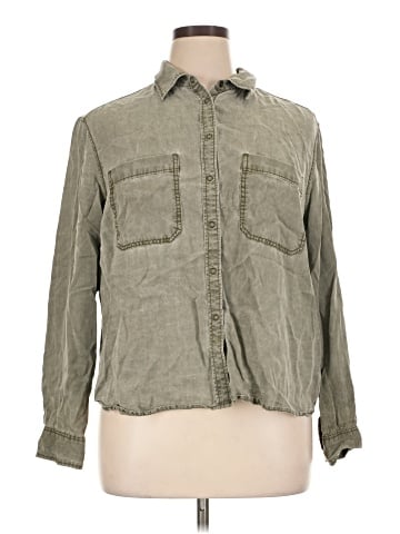 Express Long Sleeve Button-Down Shirt (view 1)