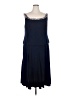 Alex Evenings Solid Blue Cocktail Dress Size 20 - photo 1