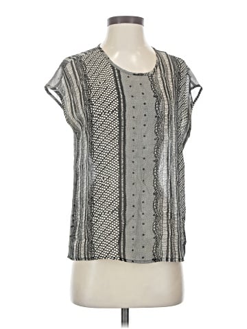 Broadway & Broome Short Sleeve Silk Top (view 1)