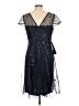 JS Collections 100% Polyester Blue Cocktail Dress Size 10 - photo 2