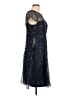 JS Collections 100% Polyester Blue Cocktail Dress Size 10 - photo 4