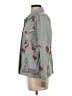 Johnny Was 100% Cotton Floral Blue Denim Jacket Size XS - photo 5