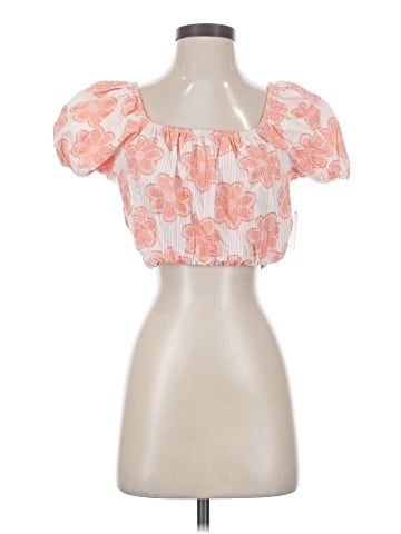 Happily Grey Short Sleeve Blouse (view 1)