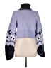 Boohoo Argyle Purple Pullover Sweater Size M - photo 1