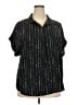 Timeson Black Short Sleeve Blouse Size XXL - photo 1