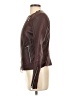 BCBGMAXAZRIA 100% Leather Solid Burgundy Jacket Size S - photo 5