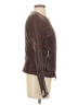 BCBGMAXAZRIA 100% Leather Solid Burgundy Jacket Size S - photo 4