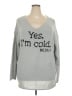 Unbranded 100% Polyester Silver Pullover Sweater Size XXXL - photo 1