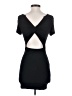 DAZY Solid Black Casual Dress Size S - photo 2