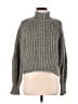 H&M Metallic Gray Turtleneck Sweater Size M - photo 1