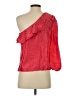 J.Crew 100% Silk Red 3/4 Sleeve Silk Top Size 4 - photo 2