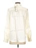 LILYSILK 100% Silk Ivory Long Sleeve Silk Top Size S - photo 2