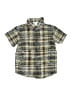 Janie and Jack Plaid Green Short Sleeve Button-Down Shirt Size 5T - photo 1