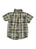 Janie and Jack Plaid Green Short Sleeve Button-Down Shirt Size 5T - photo 2