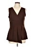 Ronni Nicole Brown Sleeveless Blouse Size L - photo 1