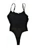 Lily White Solid Black One Piece Swimsuit One size - photo 2