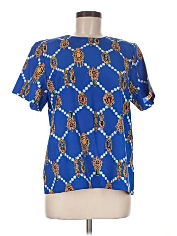Susan Graver Short Sleeve Blouse (view 1)